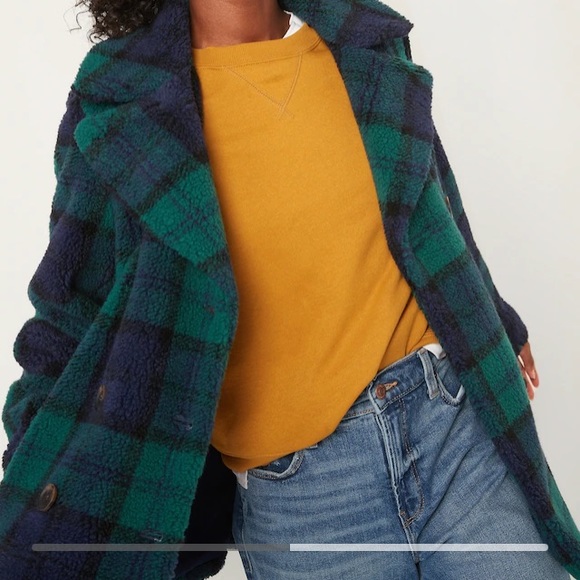 NWT Old Navy Sherpa Coat - Picture 2 of 2